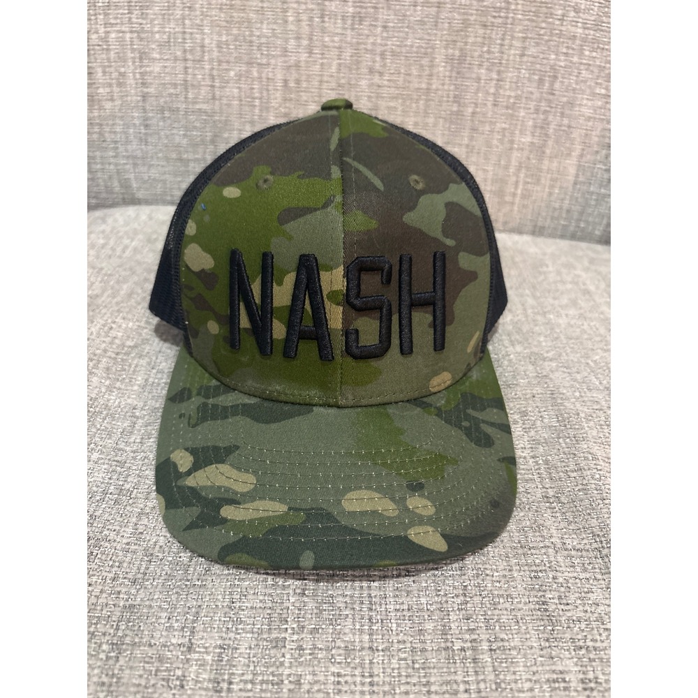 The Nash Collection NASH Camo Trucker Hat Snapback Nashville Mesh Cap